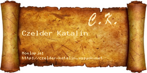Czelder Katalin névjegykártya