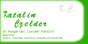 katalin czelder business card